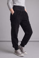Schwarz Feincord Schlawinerhose