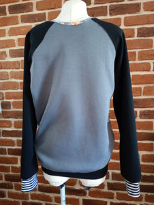 schniesel.Eulchen Grau Pullover