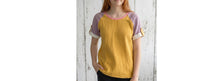 schniesel.Senfgelb Beere Musselinshirt