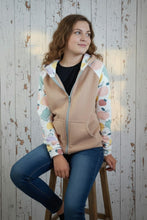 schniesel.Obstsalat Beige Sweatjacke