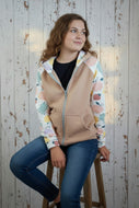 Obstsalat Beige Sweatjacke