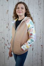 schniesel.Obstsalat Beige Sweatjacke