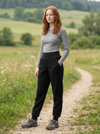 Schwarz Walkhose