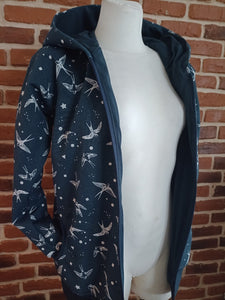 schniesel.Blaue Schwalbe Canvas Jacke