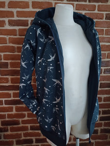 schniesel.Blaue Schwalbe Canvas Jacke